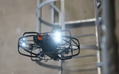 Drone inspection en espaces confinés, efficacité à distance